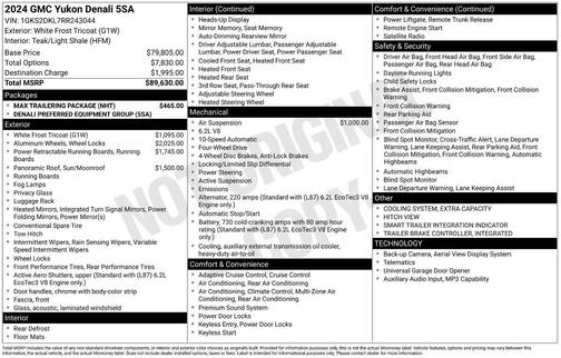2024 GMC Yukon Denali