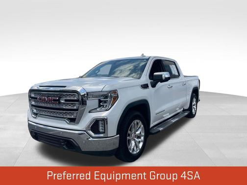 White Frost Tri-Coat 2020 GMC Sierra 1500 SLT