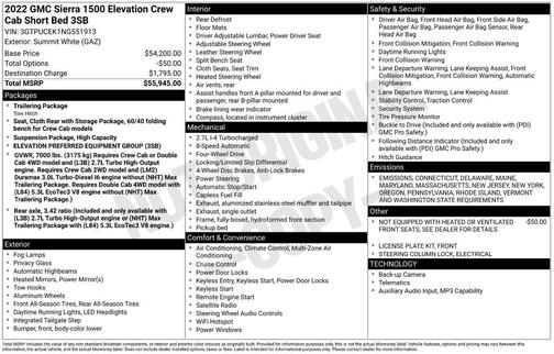 2022 GMC Sierra 1500 Elevation