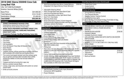 2018 GMC Sierra 2500 Base