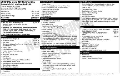 2022 GMC Sierra 1500 Limited SLE