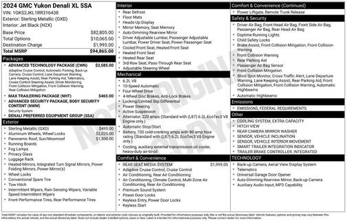 2024 GMC Yukon XL Denali