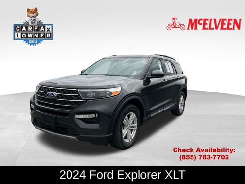 Green Metallic 2024 Ford Explorer XLT