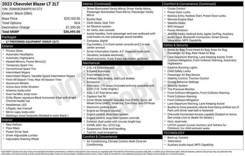 2023 Chevrolet Blazer 2LT