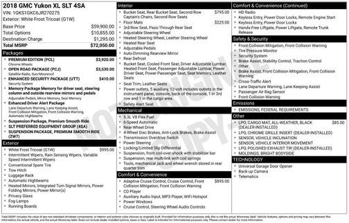 2018 GMC Yukon XL SLT