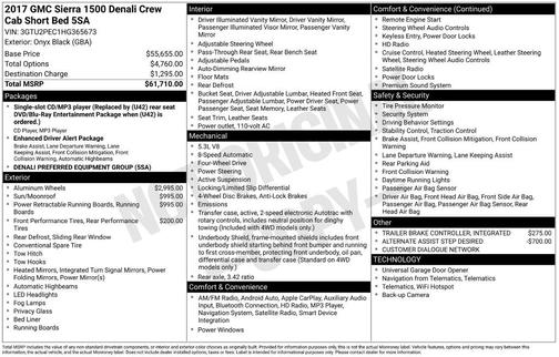 2017 GMC Sierra 1500 Denali