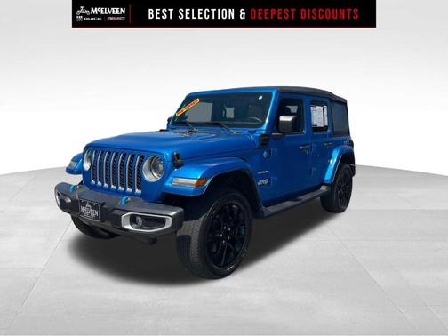 Hydro Blue Pearlcoat 2023 Jeep Wrangler 4xe Sahara
