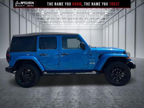 Hydro Blue Pearlcoat 2023 Jeep Wrangler 4xe Sahara