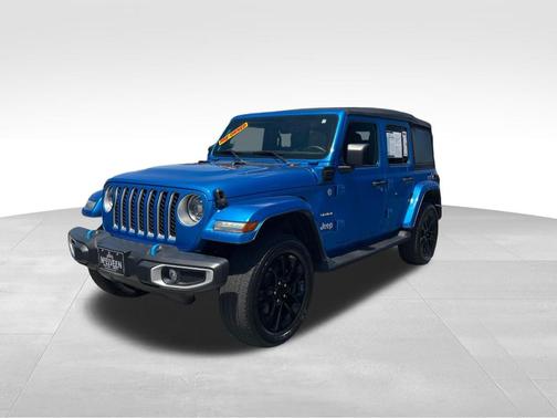 Hydro Blue Pearlcoat 2023 Jeep Wrangler 4xe Sahara