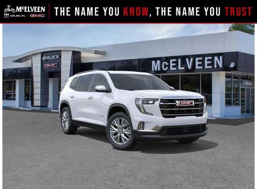 Summit White 2026 GMC Acadia Elevation