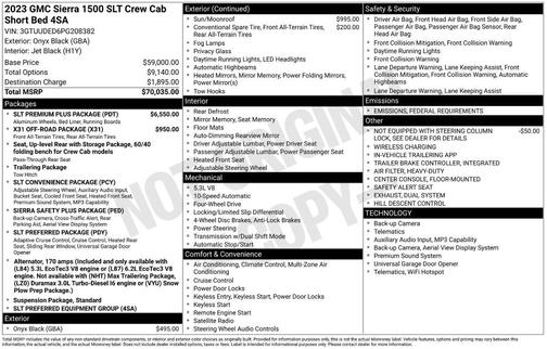 2023 GMC Sierra 1500 SLT