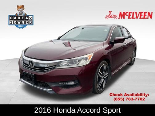 Burgundy 2016 Honda Accord Sport