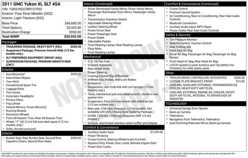 2011 GMC Yukon XL 1500 SLT