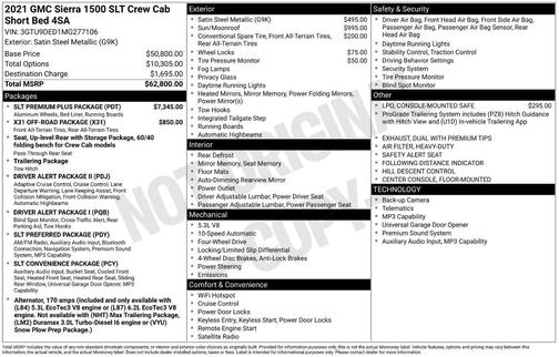 2021 GMC Sierra 1500 SLT