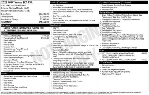 Sterling 2023 GMC Yukon SLT