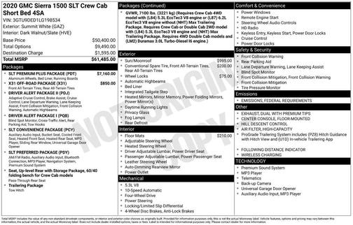 2020 GMC Sierra 1500 SLT