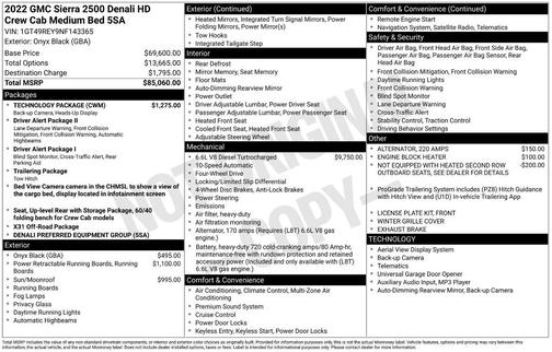 2022 GMC Sierra 2500 Denali