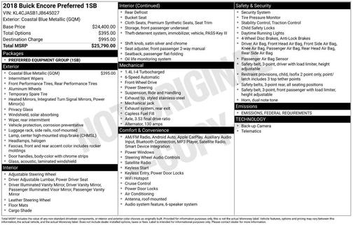 2018 Buick Encore Preferred