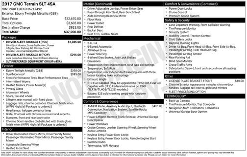 2017 GMC Terrain SLT