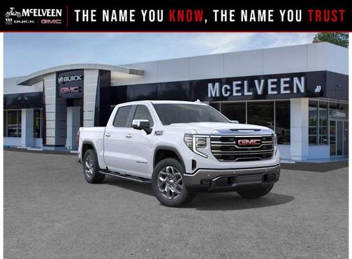 Glacier White 2026 GMC Sierra 1500 SLT