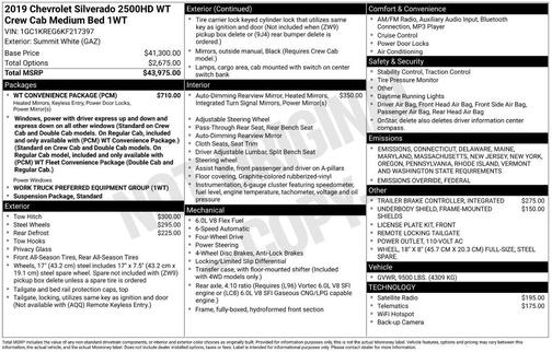 2019 Chevrolet Silverado 2500 WT