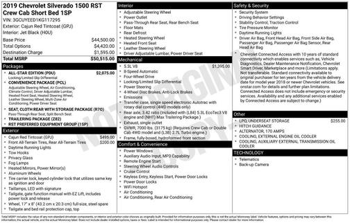 2019 Chevrolet Silverado 1500 RST