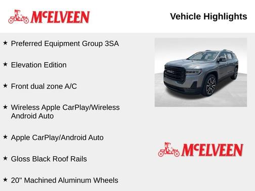 Steel Metallic 2021 GMC Acadia SLE