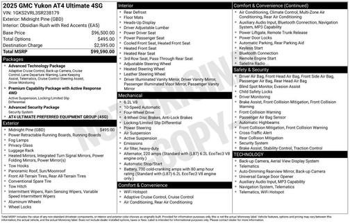 2025 GMC Yukon AT4 Ultimate