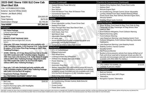 2025 GMC Sierra 1500 SLE