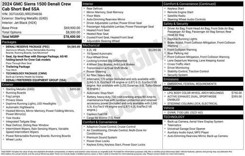 2024 GMC Sierra 1500 Denali