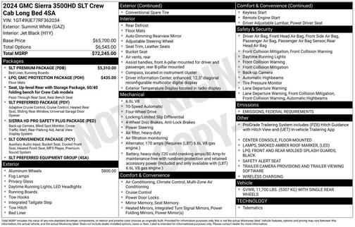 2024 GMC Sierra 3500 SLT