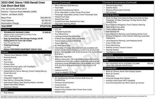 2023 GMC Sierra 1500 Denali