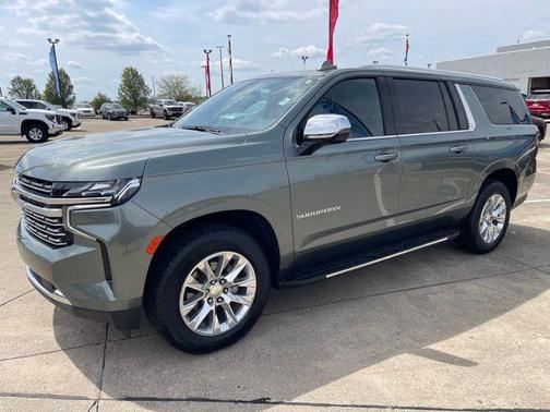 Silver Sage Metallic 2024 Chevrolet Suburban Premier
