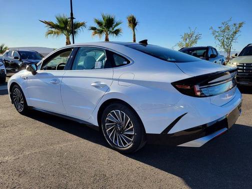 Serenity White 2026 Hyundai SONATA Hybrid SE