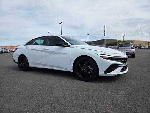 Serenity White 2026 Hyundai ELANTRA HEV SEL Sport
