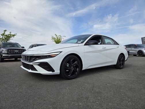 Serenity White 2026 Hyundai ELANTRA HEV SEL Sport