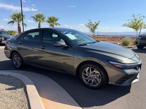 Amazon Gray 2025 Hyundai ELANTRA HEV Blue