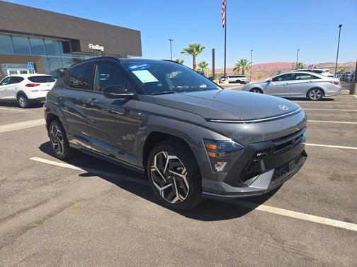 Ecotronic Gray Pearl w/Black Roof 2025 Hyundai KONA N Line