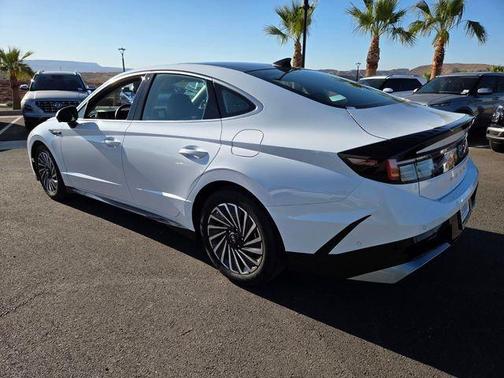 Serenity White 2025 Hyundai SONATA Hybrid Limited