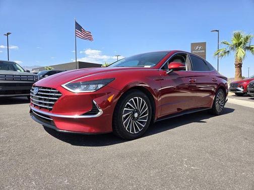 Ultimate Red 2023 Hyundai SONATA Hybrid SE