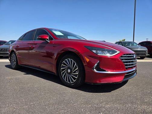 Ultimate Red 2023 Hyundai SONATA Hybrid SE