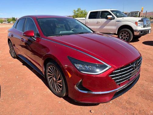 Ultimate Red 2023 Hyundai SONATA Hybrid SE