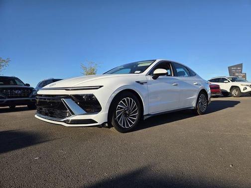 Serenity White 2026 Hyundai SONATA Hybrid Limited
