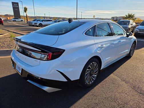 Serenity White 2026 Hyundai SONATA Hybrid Limited