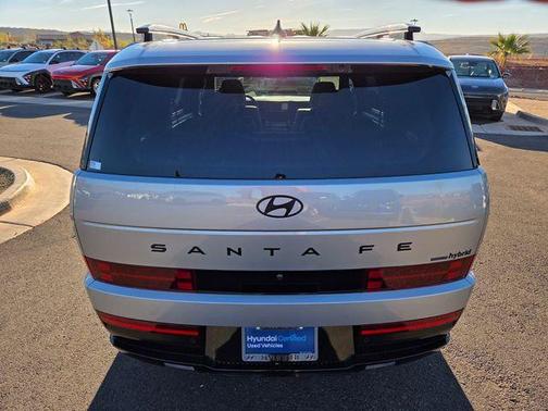 Shimmering Silver 2025 Hyundai SANTA FE HEV Calligraphy