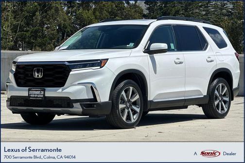 Platinum White Pearl 2025 Honda Pilot Touring 8-Passenger