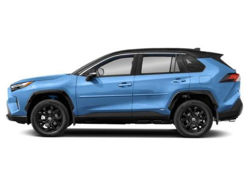 Silver Sky Metallic/Midnight Black Metallic 2024 Toyota RAV4 Hybrid SE