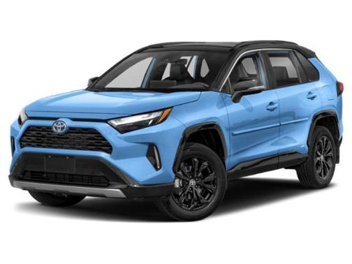 Silver Sky Metallic/Midnight Black Metallic 2024 Toyota RAV4 Hybrid SE