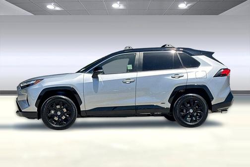 Silver Sky Metallic/Midnight Black Metallic 2024 Toyota RAV4 Hybrid SE