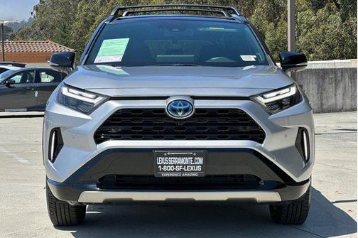 Silver Sky Metallic/Midnight Black Metallic 2024 Toyota RAV4 Hybrid SE